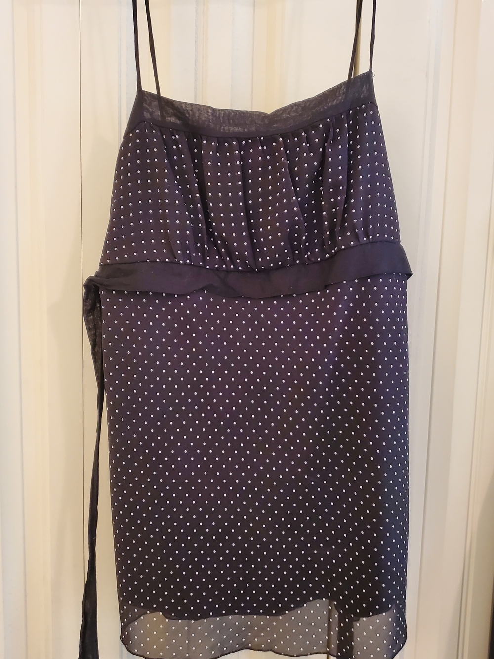 Black Polka Dot Spaghetti Strap Top
